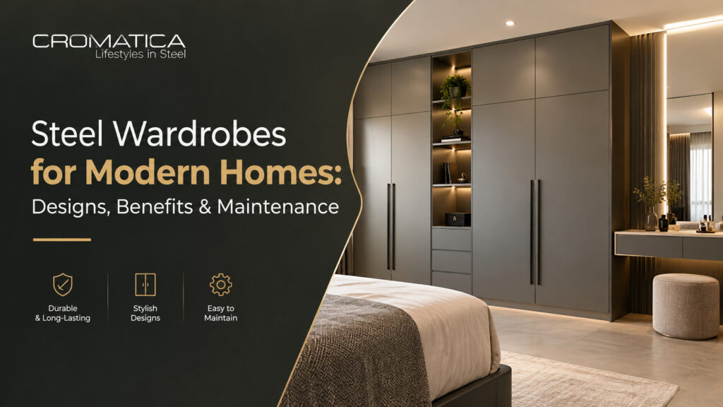 Steel Wardrobes for Modern Homes: Designs, Benefits & Maintenance