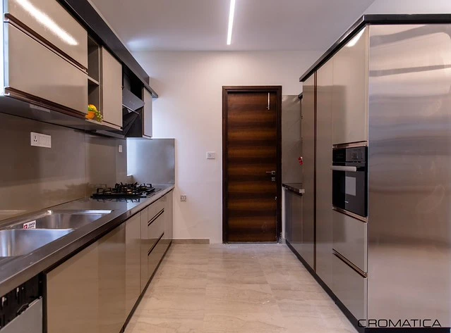 Kitchen Interior Design Bangalore - Parallel Kitchen - Cromatica Kitchen
