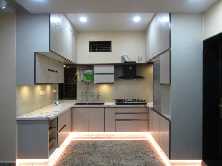 Kitchen Interior Design Bangalore - U Shape Kitchen - Cromatica Kitchen